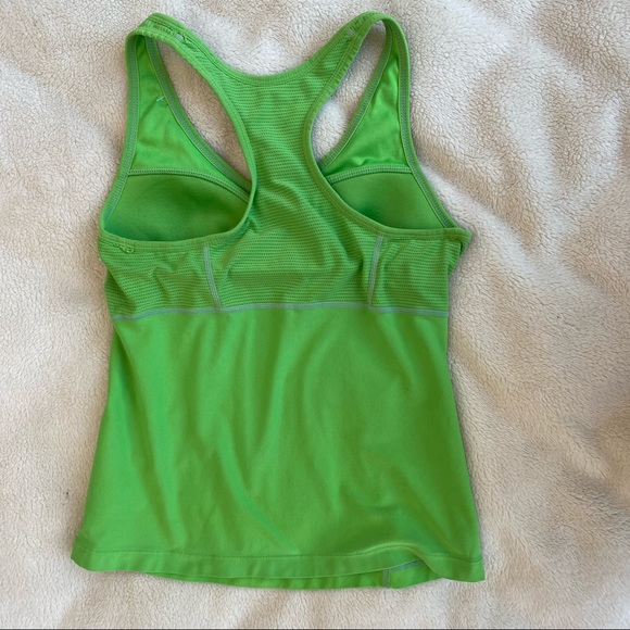 Vintage Nike grey tag razorback neon green tank top - Picture 2 of 3